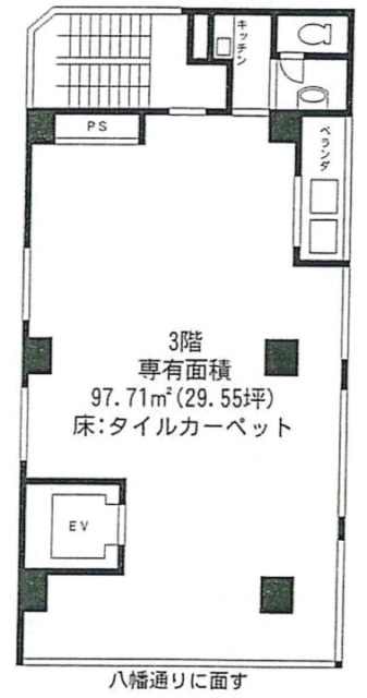 日進ヒルズ代官山ビル3F 間取り図