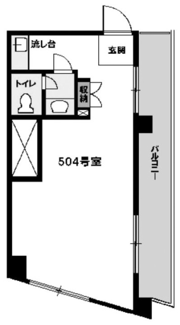 西荻窪駅前永谷ビル504 間取り図