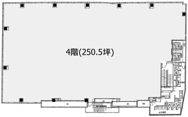 ラウンドクロス六本木4F 間取り図