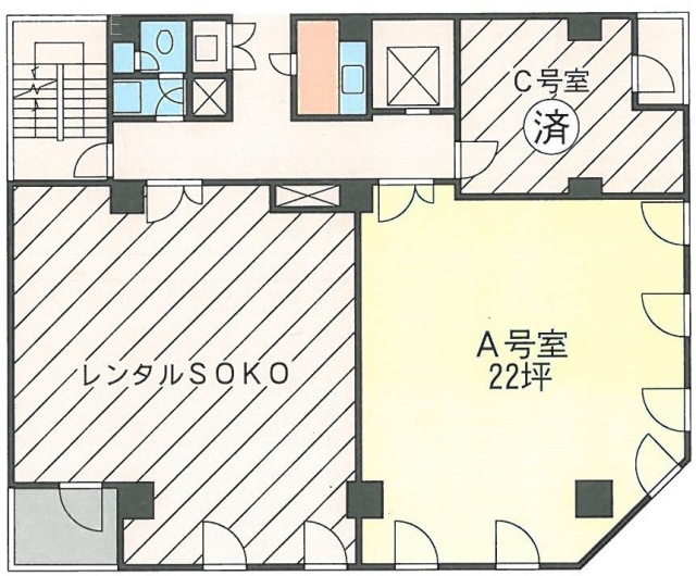 新橋第一ビルA 間取り図