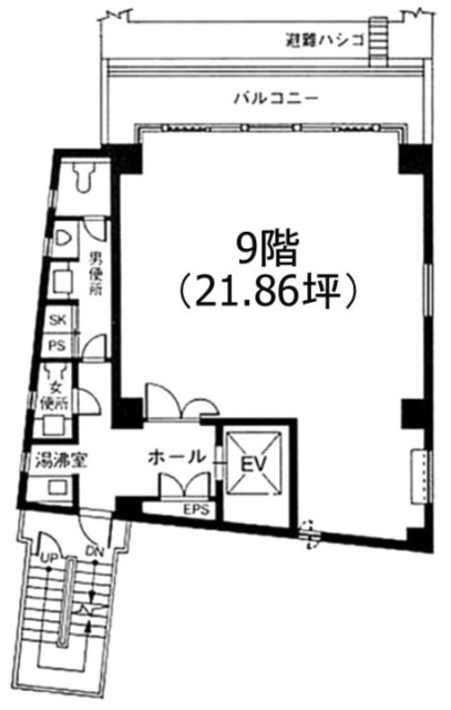 日本橋ノースプレイス9F 間取り図