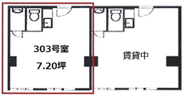 ウィンド赤坂Ⅱ303 間取り図