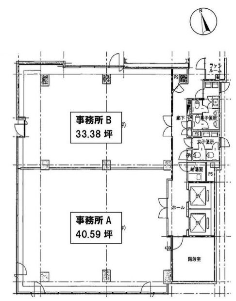 五反田マークビルB 間取り図