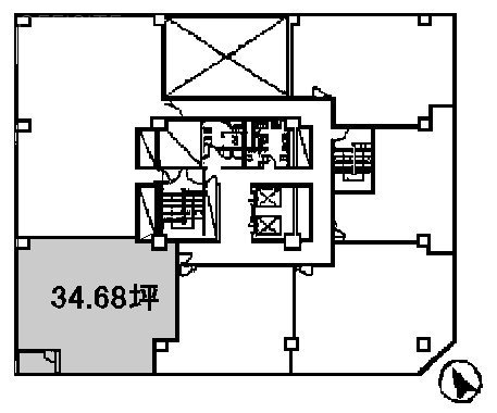 マリンビル3F 間取り図