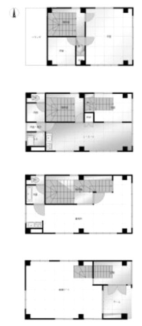 アヅマ産業ビル1F～4F 間取り図