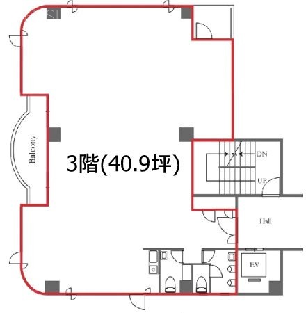 神宮外苑ビル1号館302 間取り図