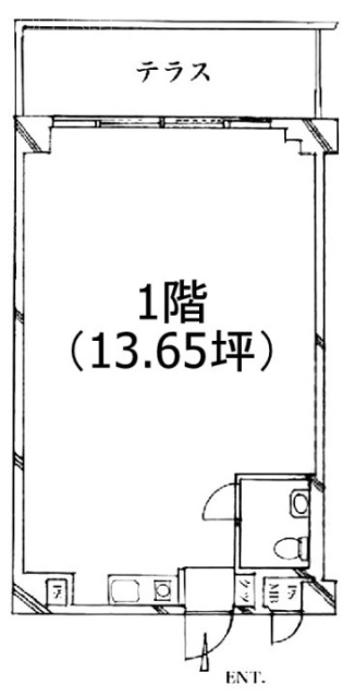 ルイマーブル乃木坂1F 間取り図