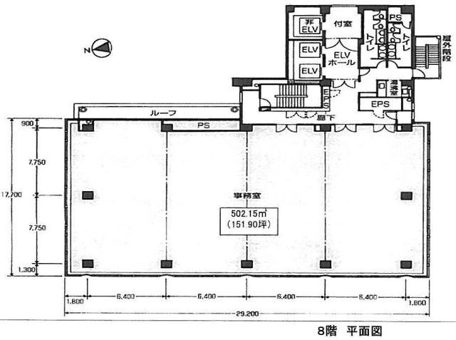 KDX西新橋ビル8F 間取り図