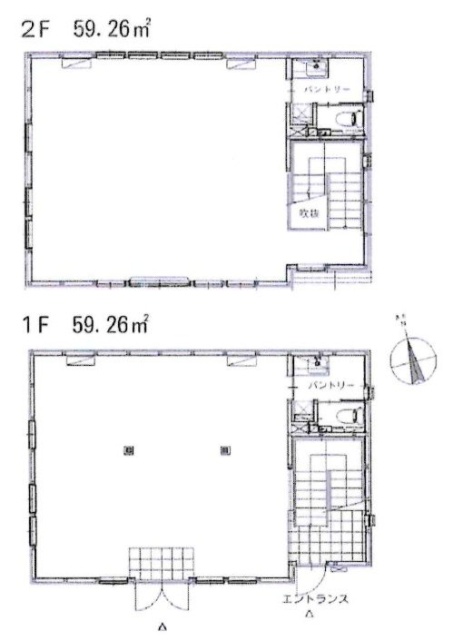 cozy千駄ヶ谷1F~2F 間取り図