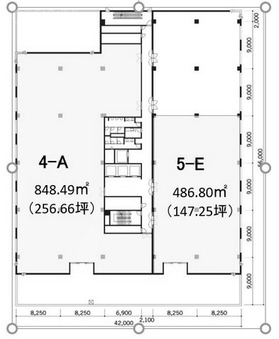 ウノサワ東急ビルE 間取り図