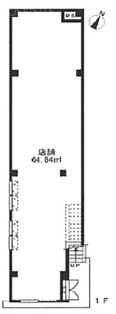 グリーンビル国立1F 間取り図