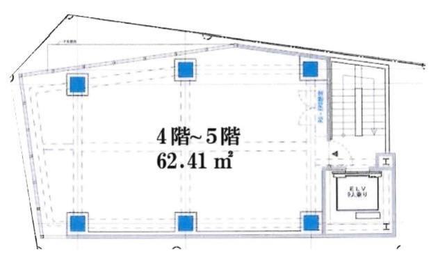 神南一丁目新築店舗ビル4F 間取り図
