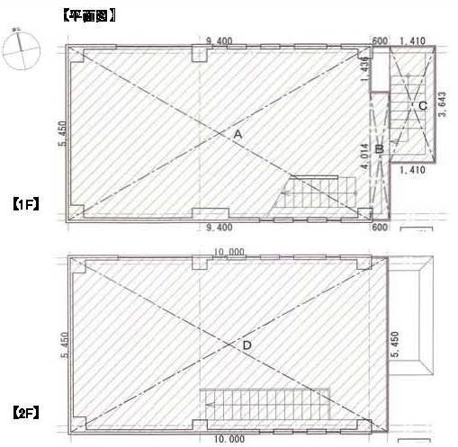 DIX神南1F~2F 間取り図