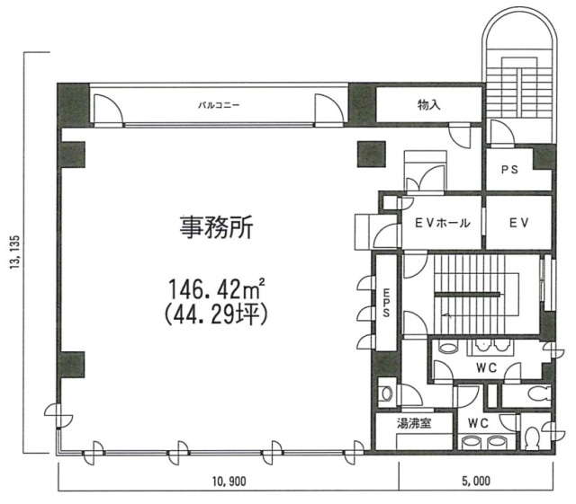 SHビル7F 間取り図