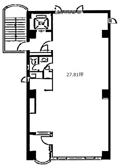 お茶の水高木ビル3F 間取り図