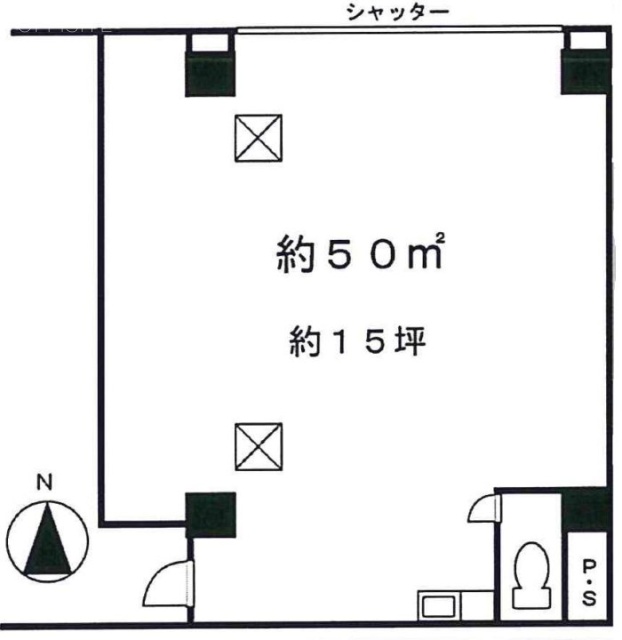 ポニービル1F 間取り図
