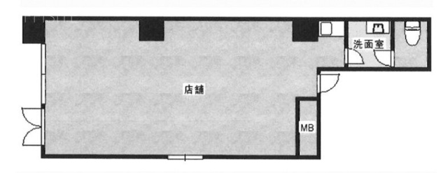 渡辺ビル1F 間取り図