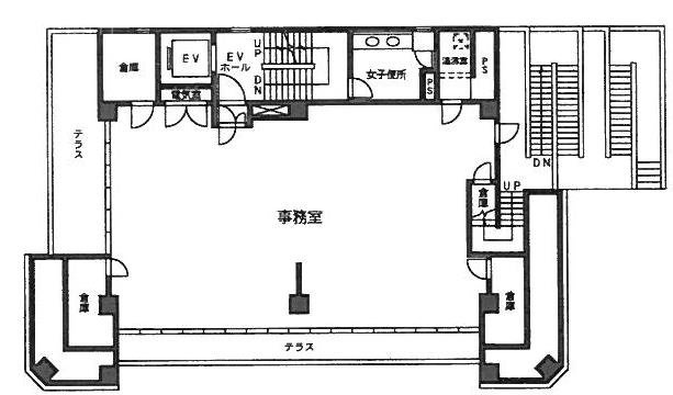 建装ビル5F 間取り図