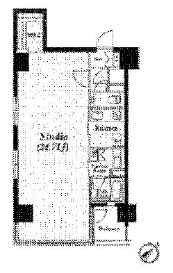 アジリア銀座J'sビル202 間取り図