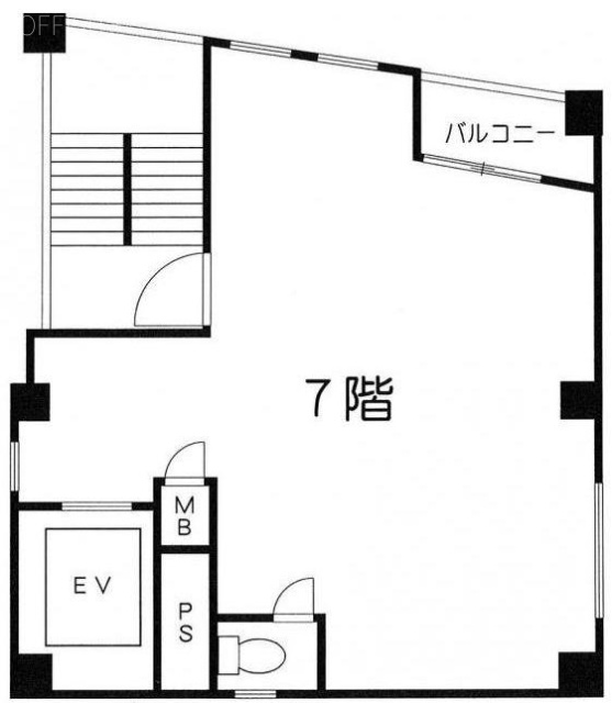 ハニービル7F 間取り図