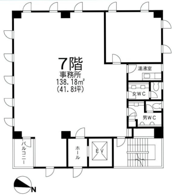 丸森ビル7F 間取り図