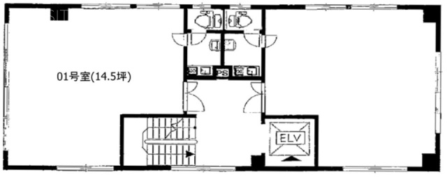 小山第2ビル201 間取り図