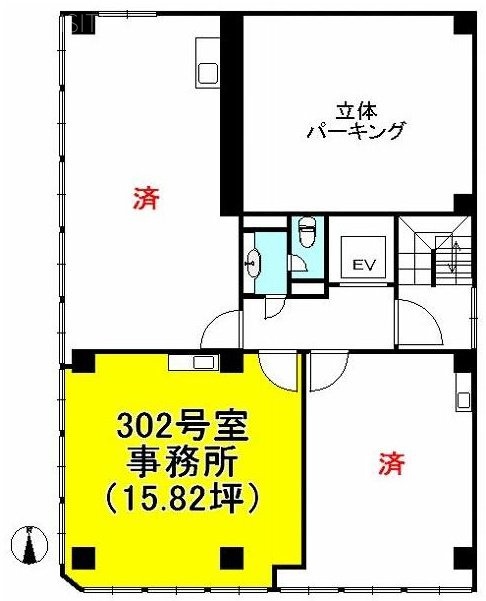 インターナショナルビル302 間取り図