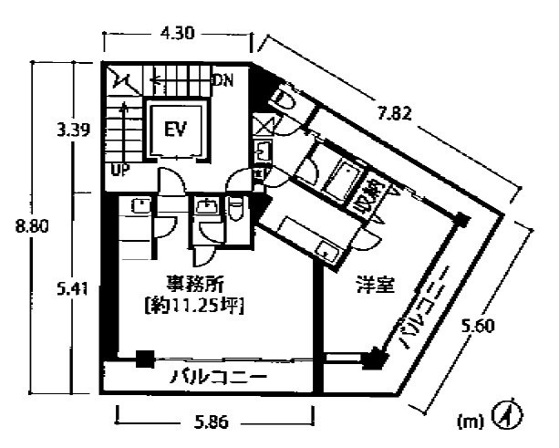 アシスト靖国ビル6F 間取り図