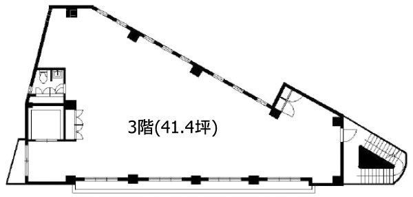 南麻布セントレ3F 間取り図