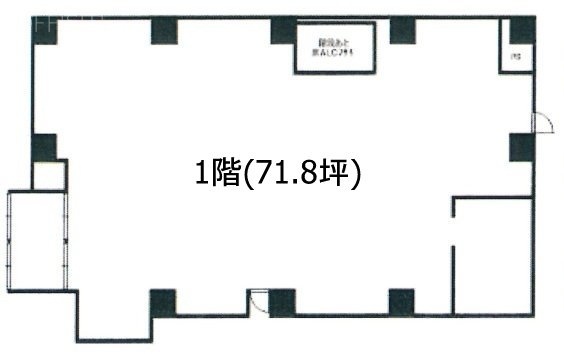 西葛西三丁目 貸店舗1F 間取り図