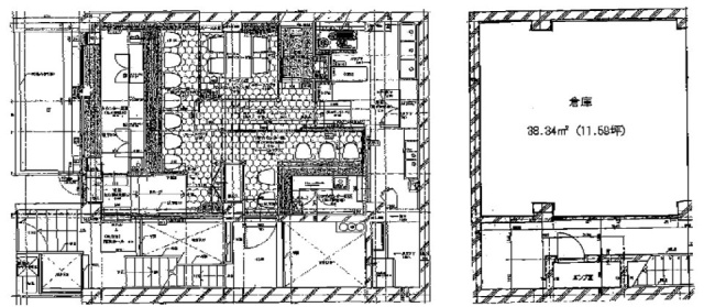 パレロワイヤル西麻布B1F~B2F 間取り図