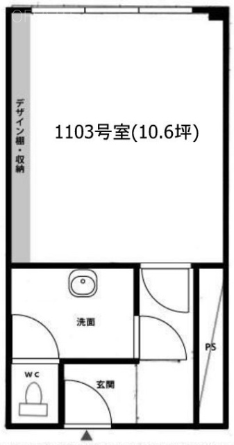 たつむら青山マンション1103 間取り図