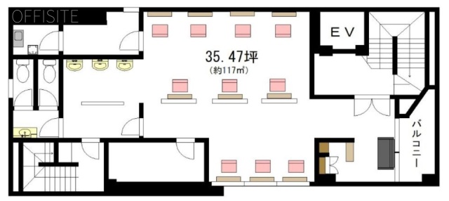 アイダビル津田沼7F 間取り図