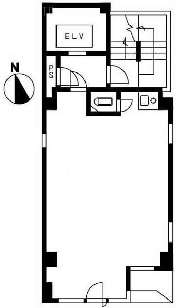 キカワダビル6F 間取り図