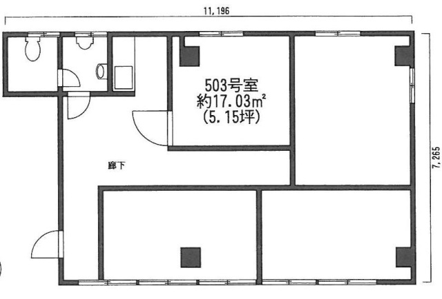 三光町ビル503 間取り図