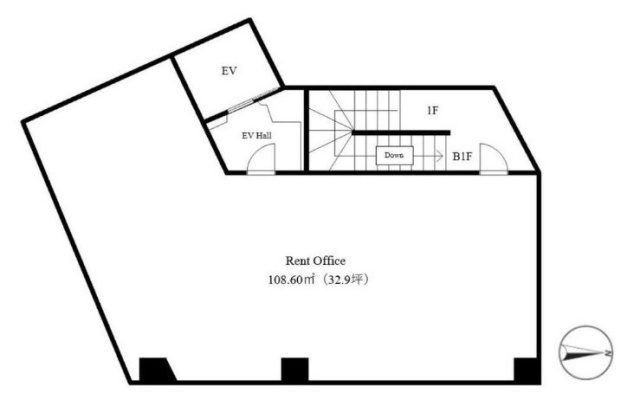 巣鴨中野ビルB1F 間取り図