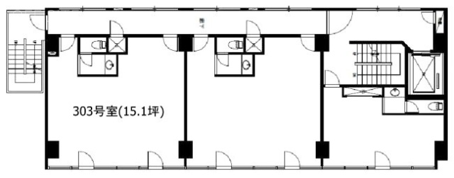 第三梅村ビル303 間取り図