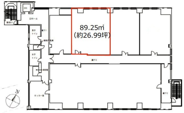 砂防会館別館B棟5F 間取り図