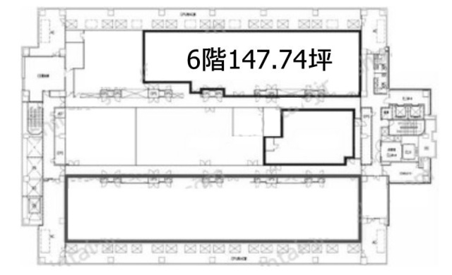 日本経済新聞社南砂別館CPU棟 間取り図