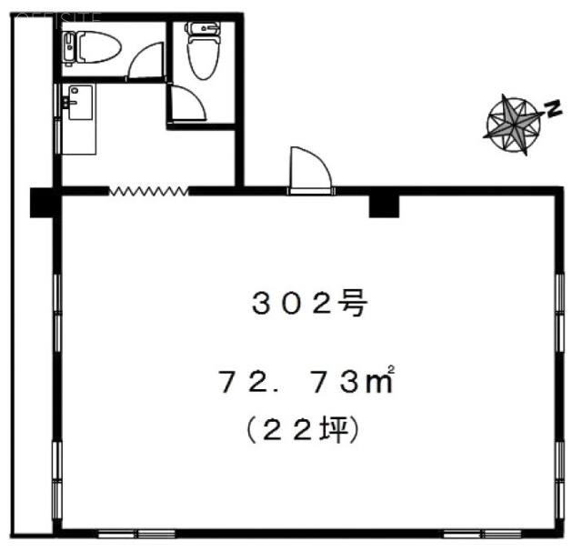 Sビル302 間取り図