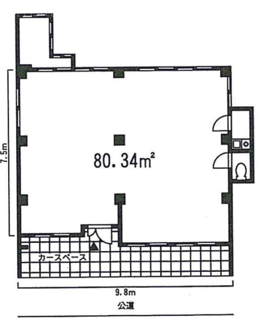 五十嵐店舗ビル1F 間取り図