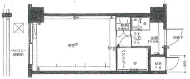 日本橋ロイヤルプラザ319 間取り図