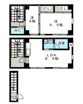 一光ビル4F～5F 間取り図