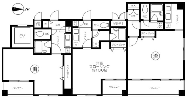 JMビル402 間取り図