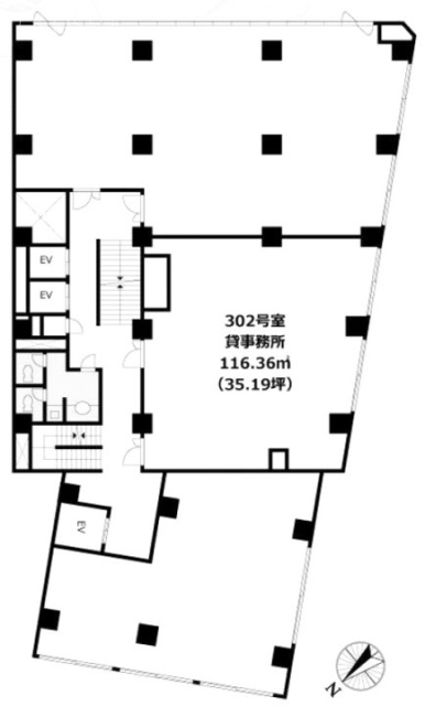 渋谷アイビスビル302 間取り図