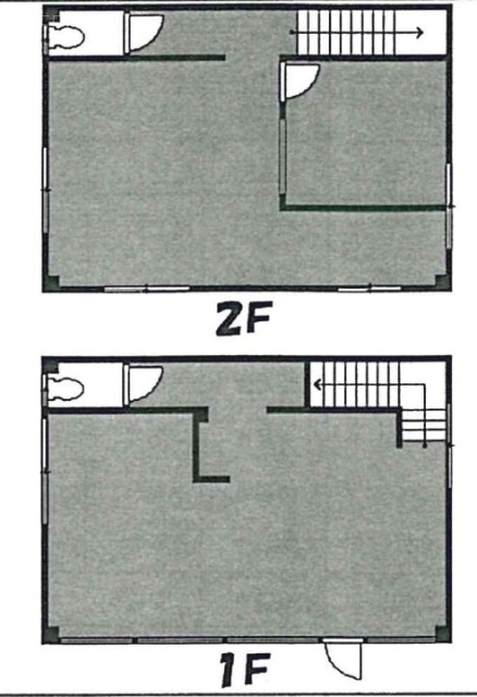 岩田店舗ビル1F～2F 間取り図