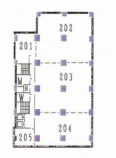 共同小川町ビル204・205 間取り図