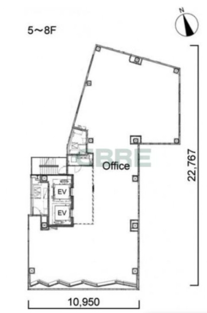 (仮称)大田区大森北PJビル5F 間取り図