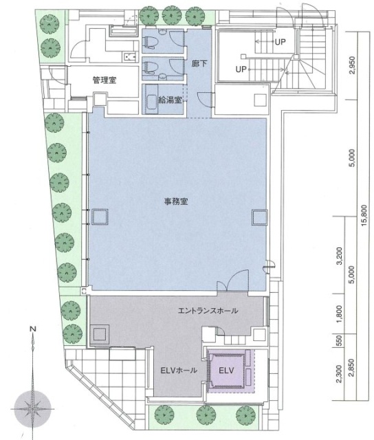 VORT八丁堀1F 間取り図