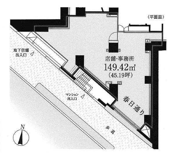 プライムメゾン本郷ビルB1F 間取り図